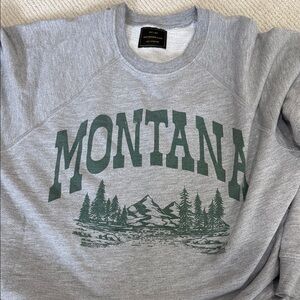Retrobrand Los Angeles Gray Montana Graphic Sweatshirt